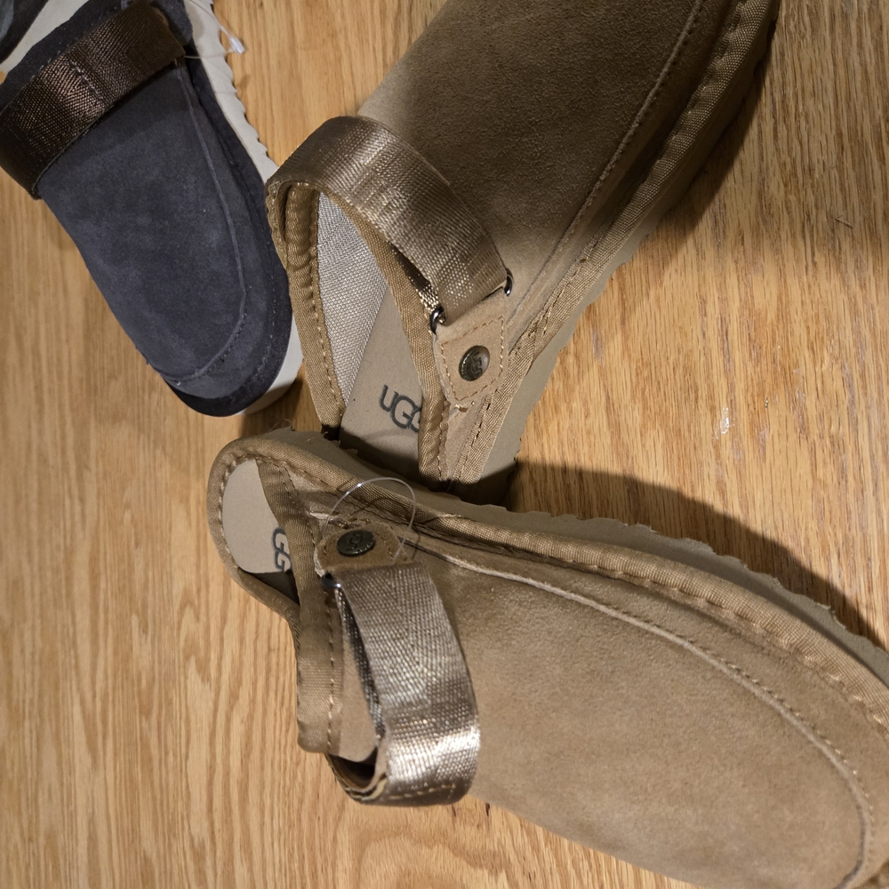 UGG Tan Suede Slip-On Shoes